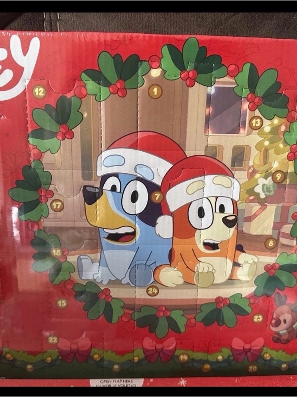 Bluey Kids Holiday Advent Calendar - Red